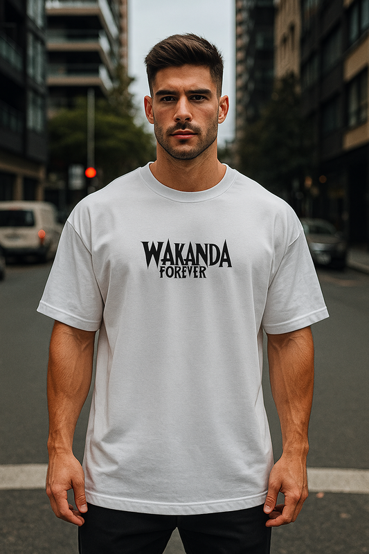 Wakanda Forever Black Panther Unisex Oversized Classic T-Shirt