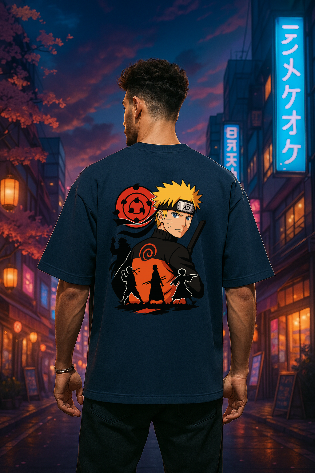 Naruto Oversized T-Shirt – Unisex Ninja Streetwear Drop