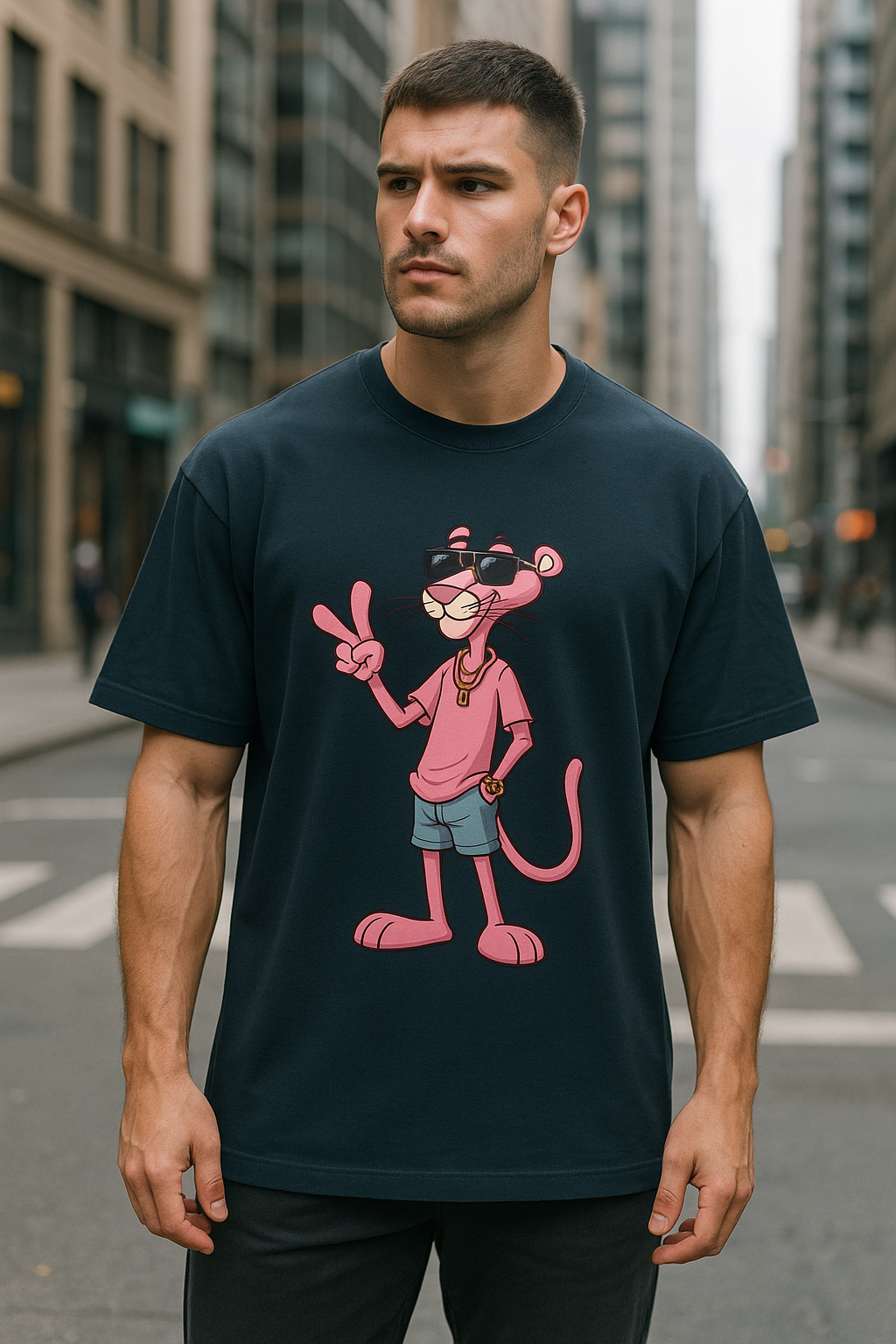 Pink Panther Unisex Oversized Classic T-Shirt