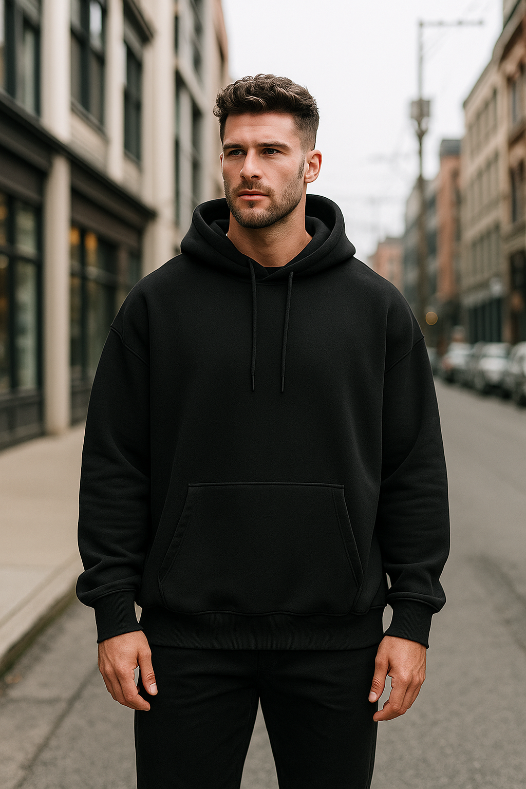 Unisex Plain Oversized Hoodie