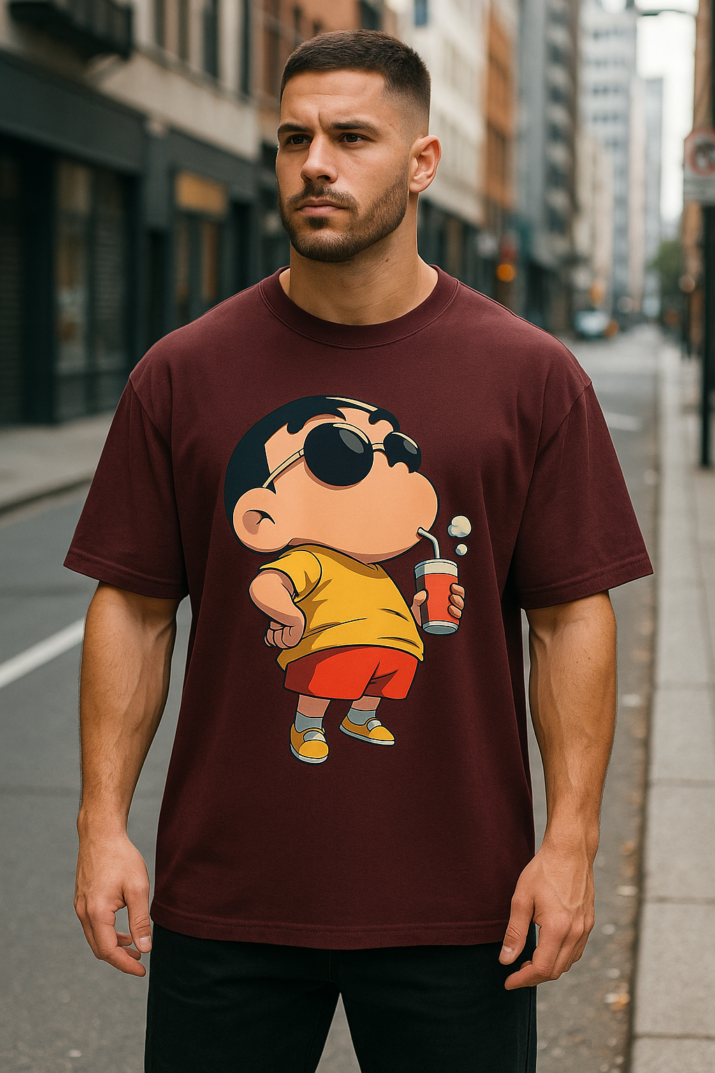 Shinchan Unisex Oversized Classic T-Shirt
