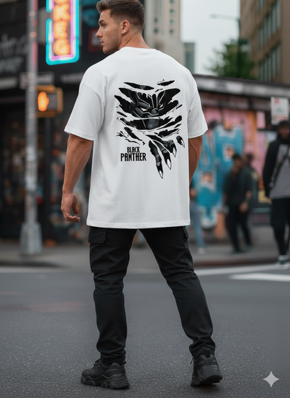 Wakanda Forever Black Panther Unisex Oversized Classic T-Shirt