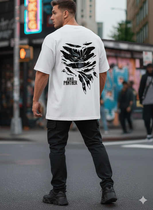 Wakanda Forever Black Panther Unisex Oversized Classic T-Shirt