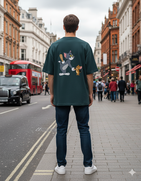 Tom & Jerry Mischief Oversized T-Shirt