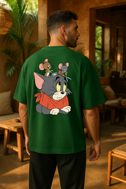 Tom & Jerry Oversized T-Shirt – Barbershop Cartoon Vibe