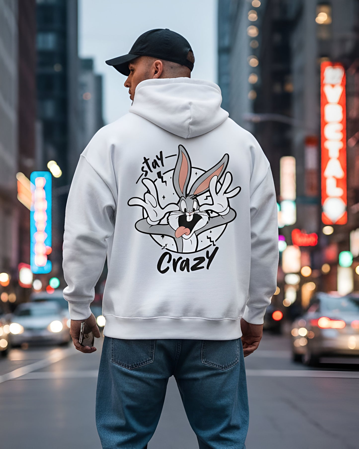 Bunny Stay Crazy Unisex Hoodie